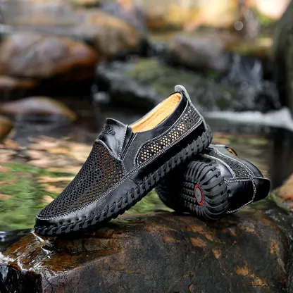 Men's Casual Outdoor Mesh Moccasins Driving Shoes