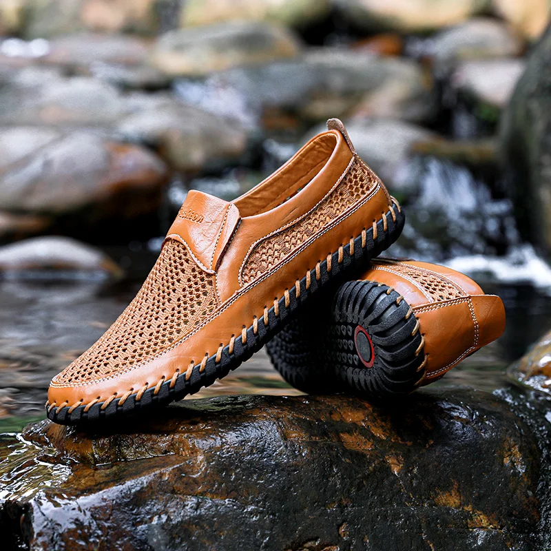 Men's Casual Outdoor Mesh Moccasins Driving Shoes
