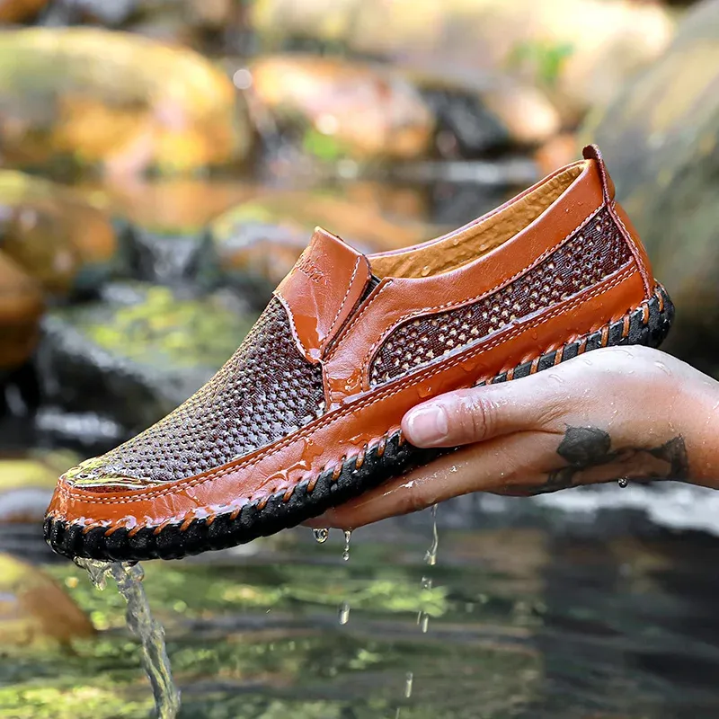 Men's Casual Outdoor Mesh Moccasins Driving Shoes