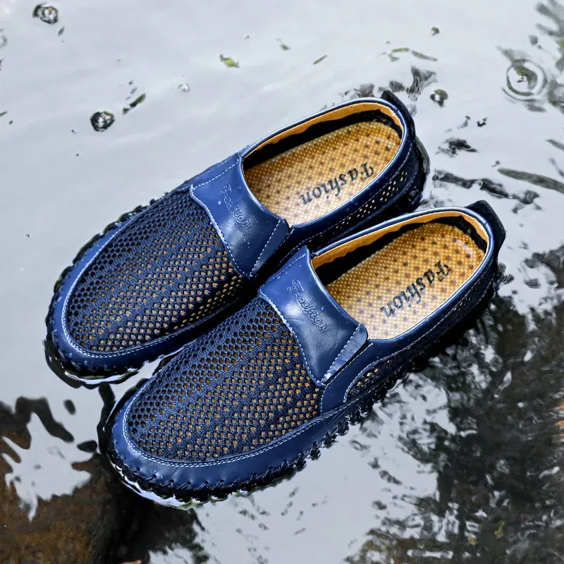 Men's Casual Outdoor Mesh Moccasins Driving Shoes