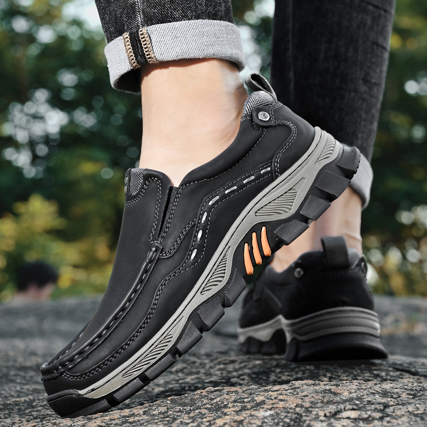 Men's Wearable Outdoor Casual Leather Shoes