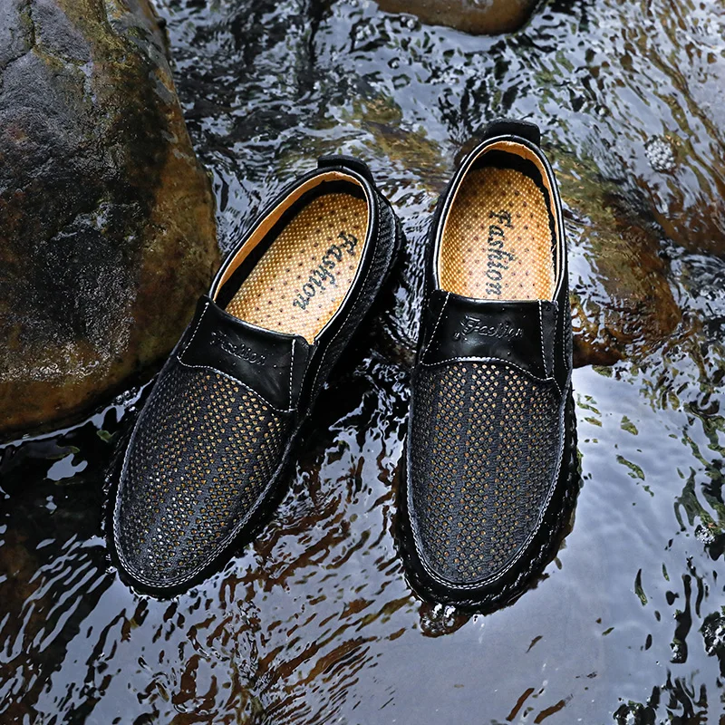 Men's Casual Outdoor Mesh Moccasins Driving Shoes