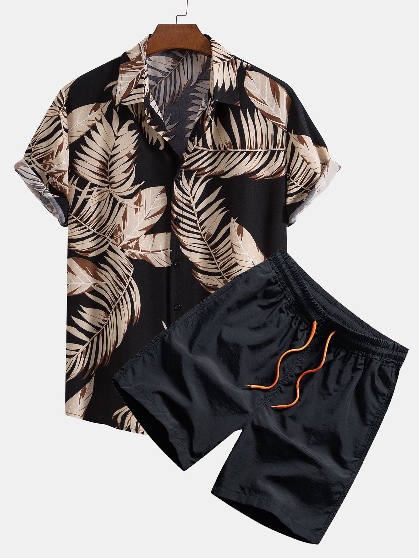 Tropical Print Shirt & Swim Shorts-Mitchell Shoes