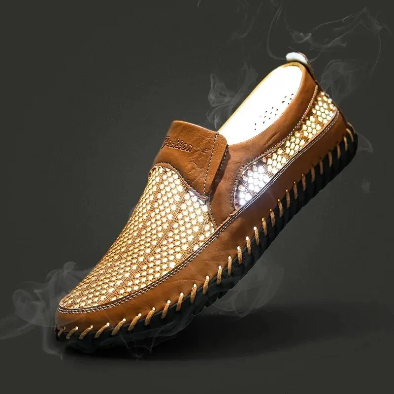 Men's Casual Outdoor Mesh Moccasins Driving Shoes