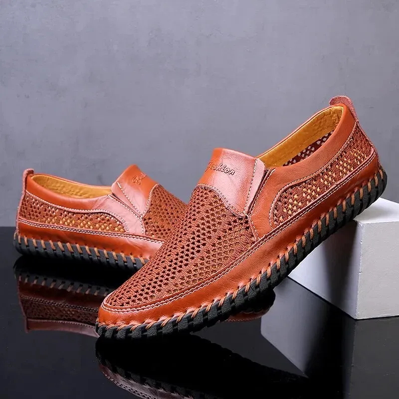 Men's Casual Outdoor Mesh Moccasins Driving Shoes