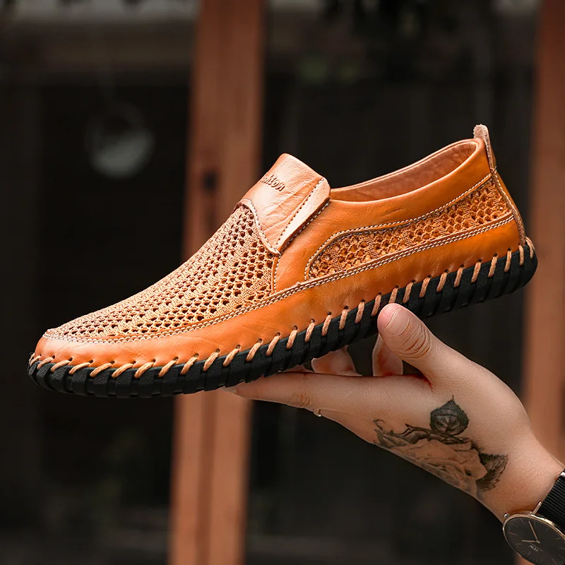 Men's Casual Outdoor Mesh Moccasins Driving Shoes
