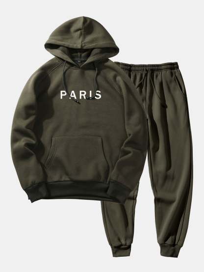 Paris Print Raglan Hoodie & Jogger Pants-Mitchell Shoes
