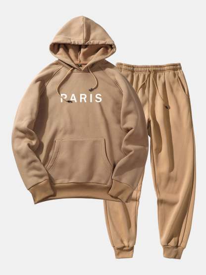 Paris Print Raglan Hoodie & Jogger Pants-Mitchell Shoes