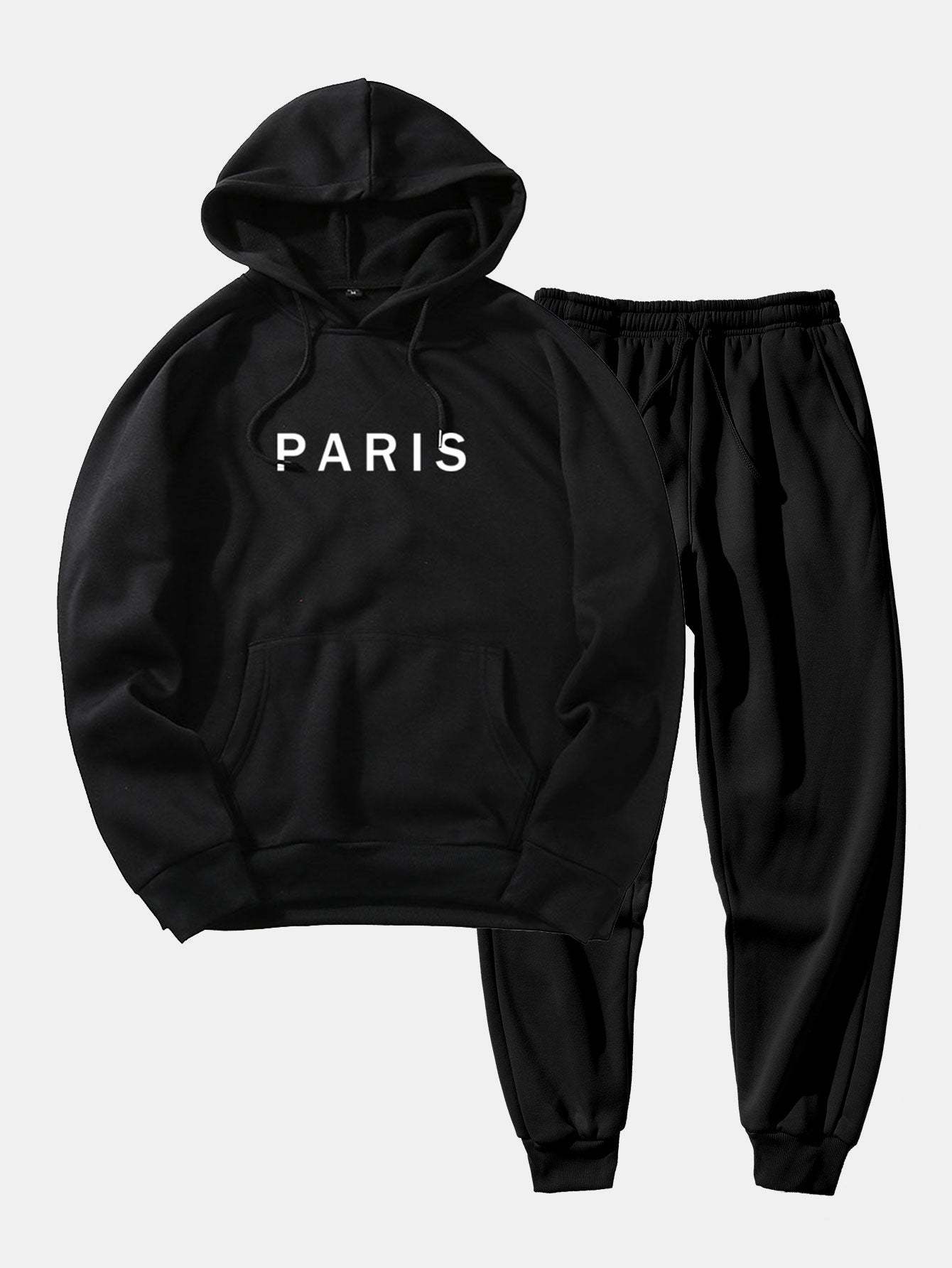 Paris Print Raglan Hoodie & Jogger Pants-Mitchell Shoes