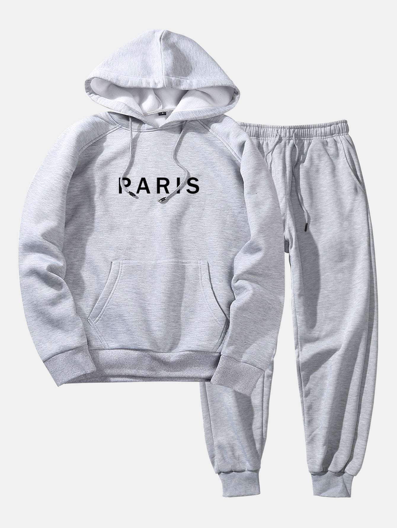 Paris Print Raglan Hoodie & Jogger Pants-Mitchell Shoes