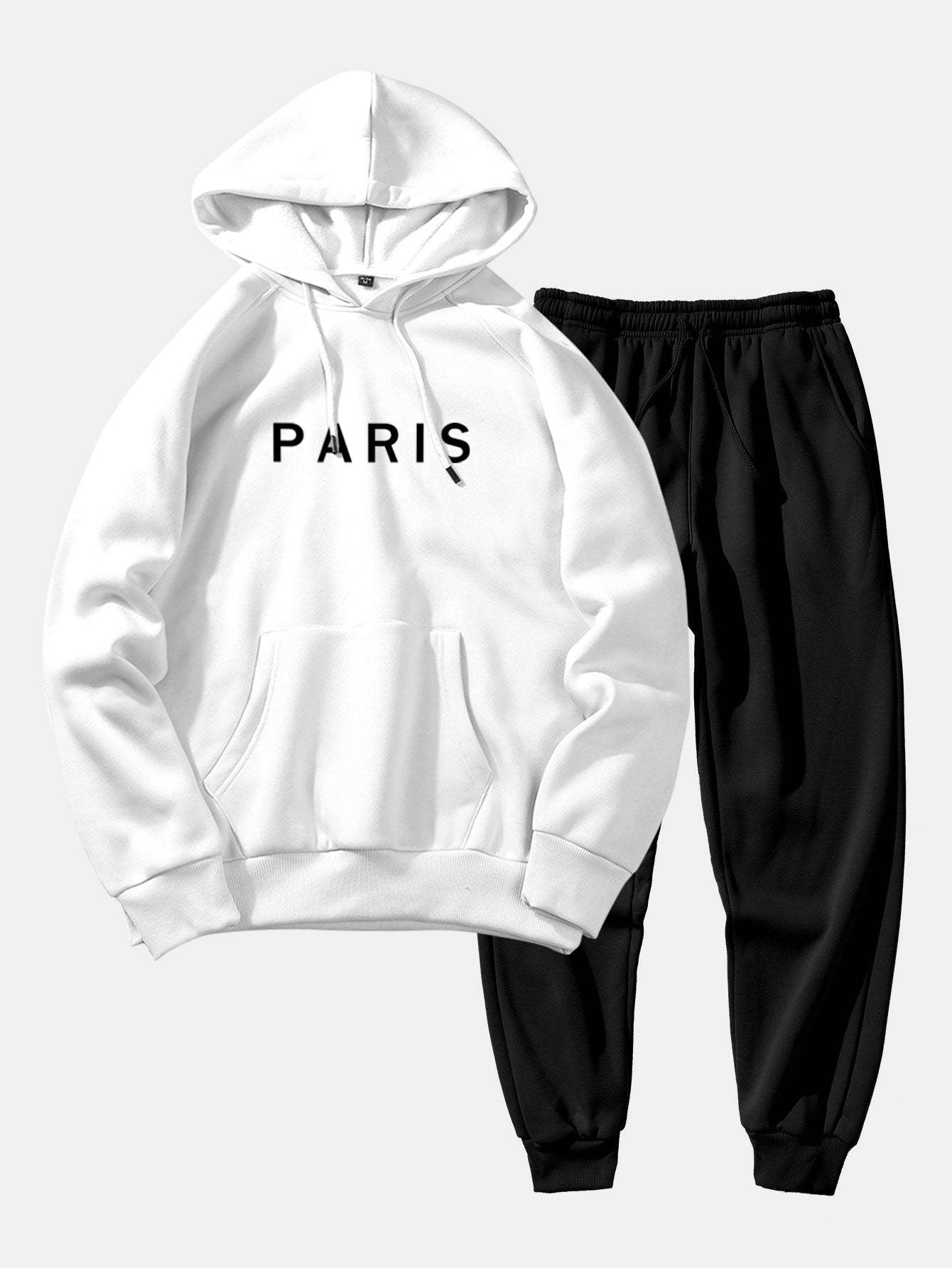 Paris Print Raglan Hoodie & Jogger Pants-Mitchell Shoes