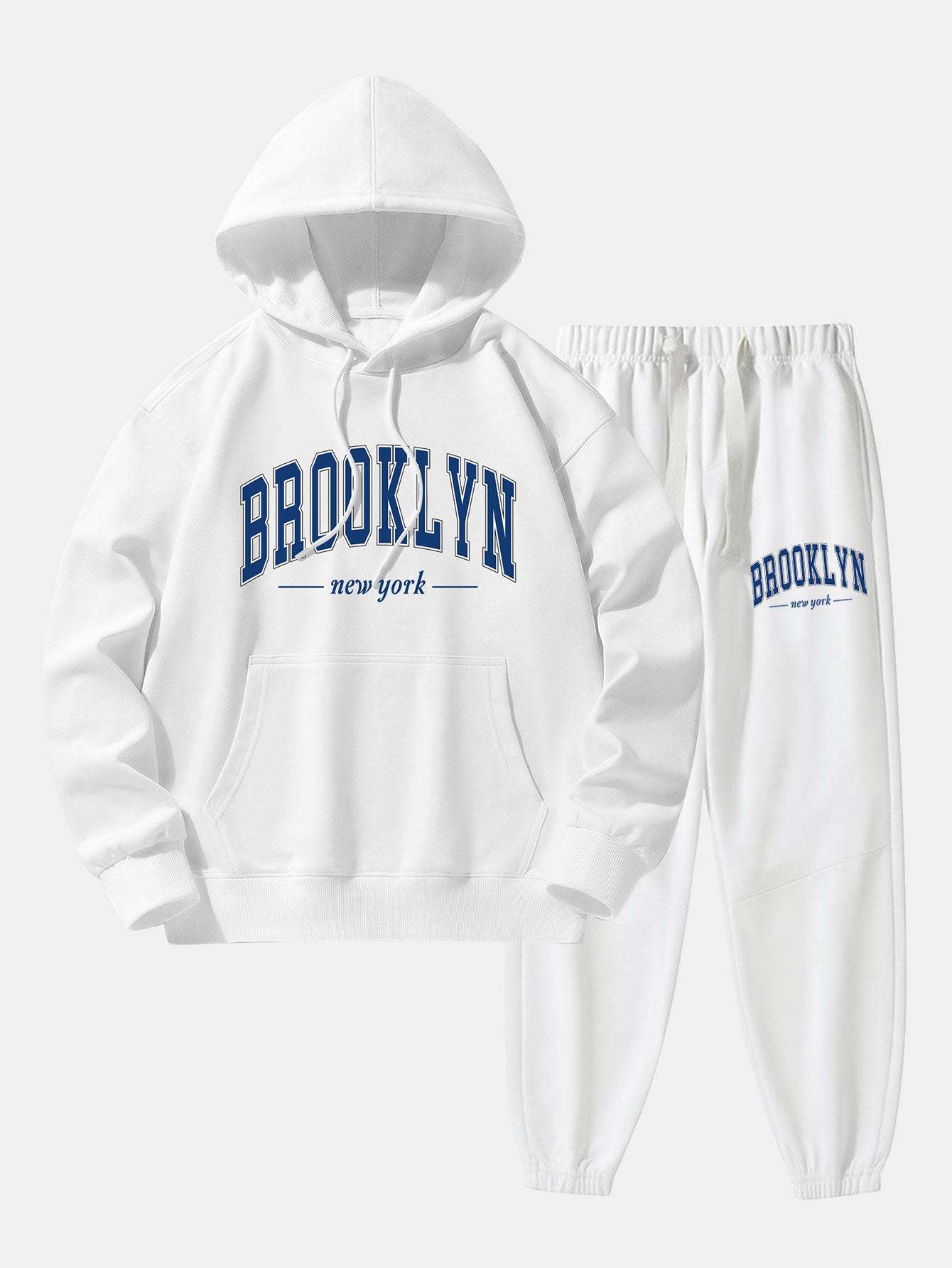 Brooklyn Print Cotton Blend Hoodie & Jogger Pants-Mitchell Shoes