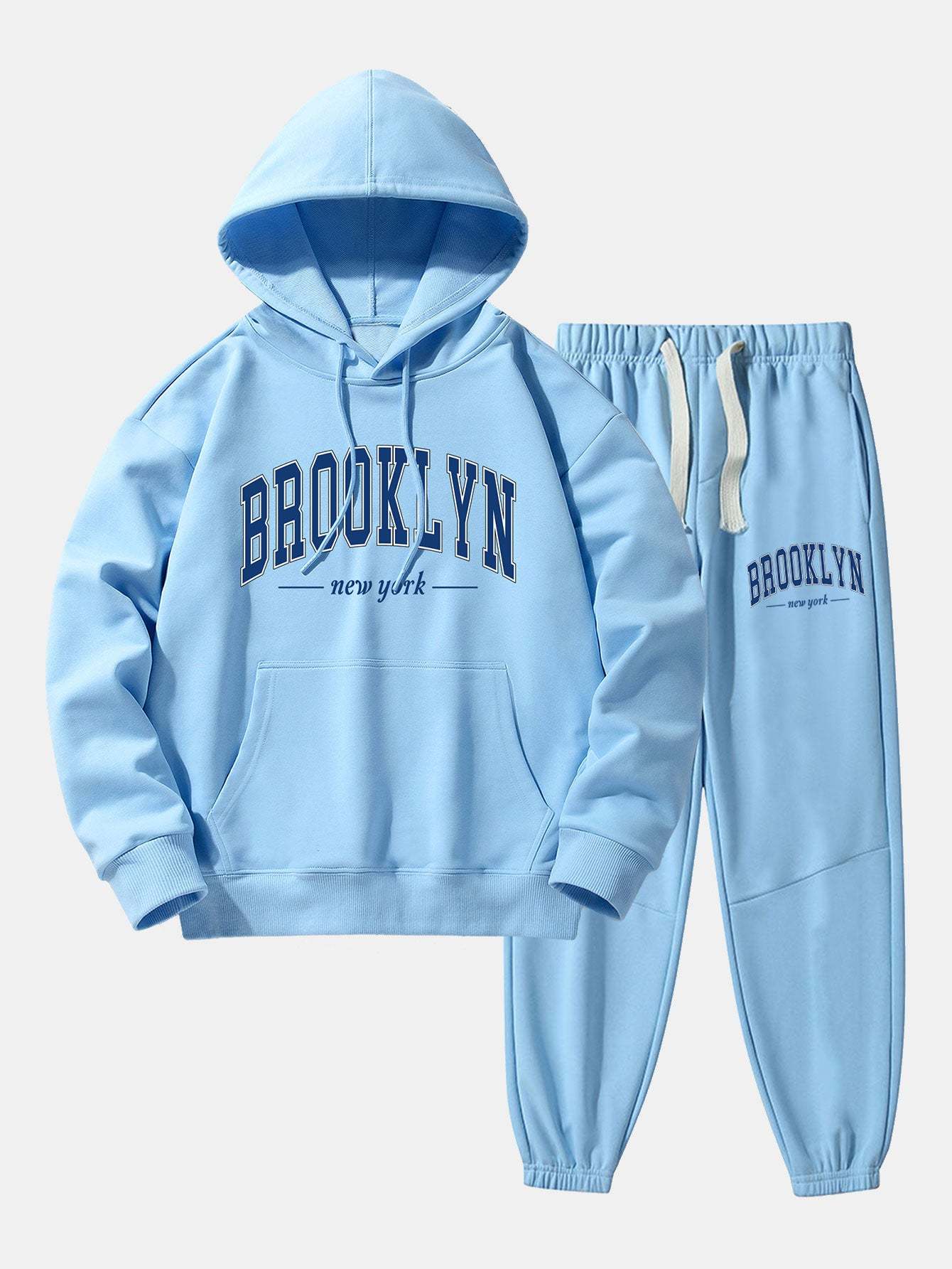 Brooklyn Print Cotton Blend Hoodie & Jogger Pants-Mitchell Shoes