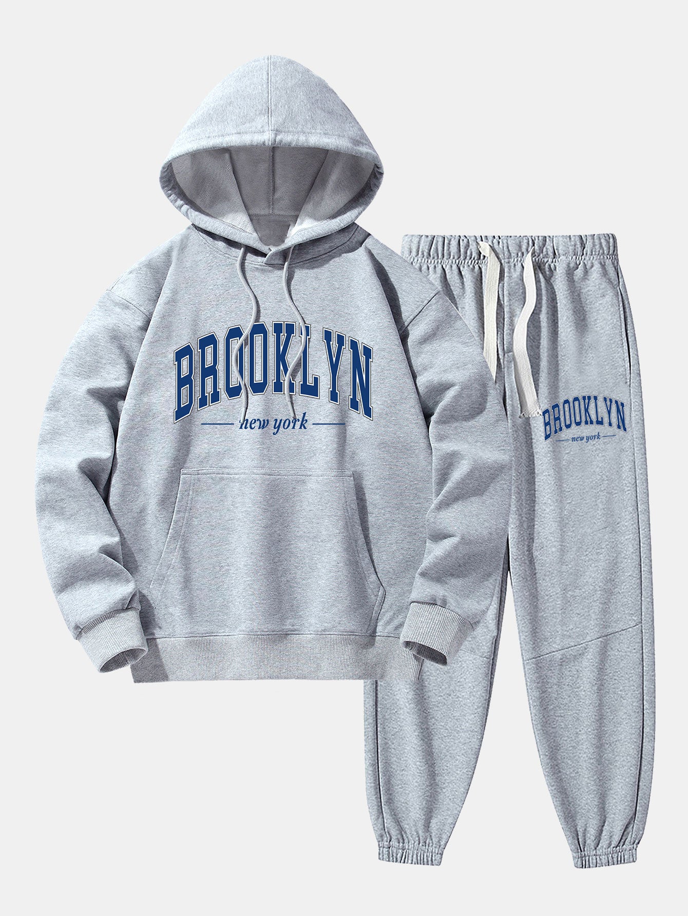 Brooklyn Print Cotton Blend Hoodie & Jogger Pants-Mitchell Shoes