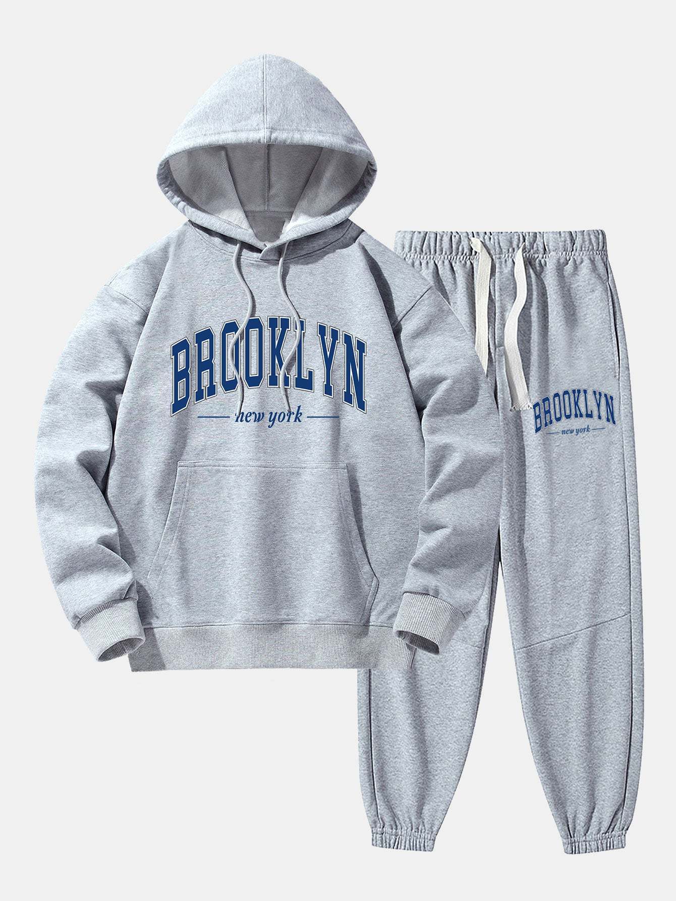 Brooklyn Print Cotton Blend Hoodie & Jogger Pants-Mitchell Shoes