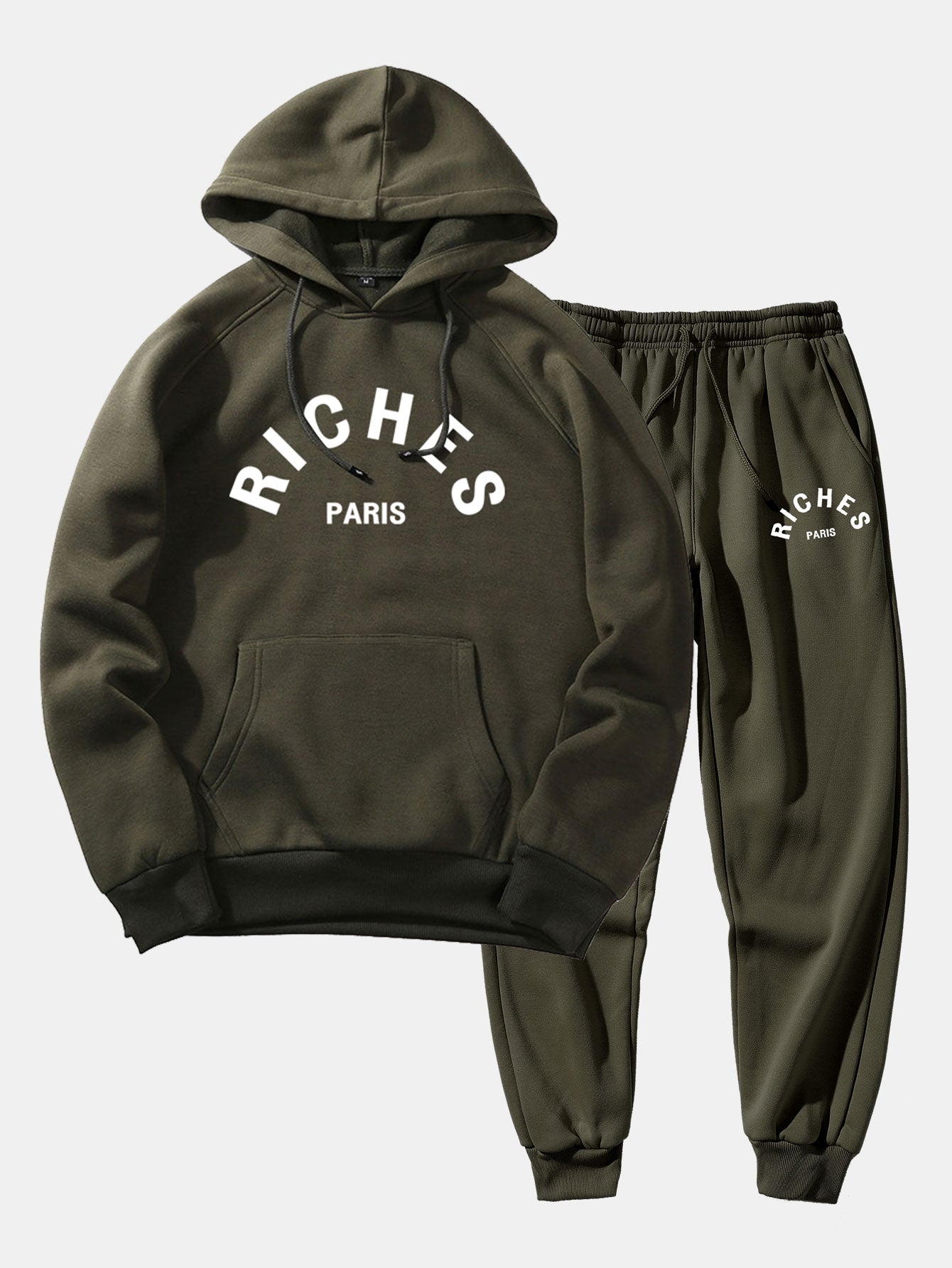 Rich Paris Print Hoodie & Jogger Pants-Mitchell Shoes