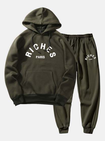 Rich Paris Print Hoodie & Jogger Pants-Mitchell Shoes