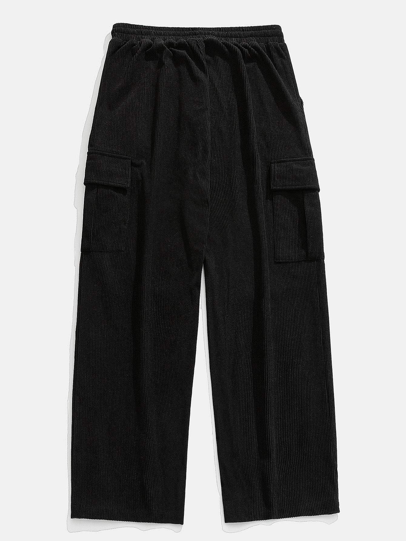 Los Angeles Print Heavy Weight Oversize T-Shirt & Loose Fit Corduroy Cargo Pants-Mitchell Shoes