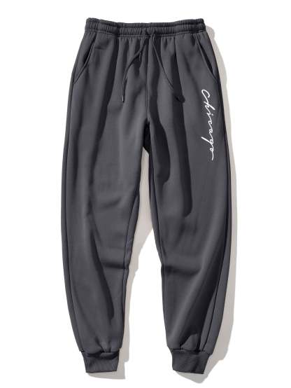 Chicago Print Raglan Hoodie & & Jogger Pants-Mitchell Shoes