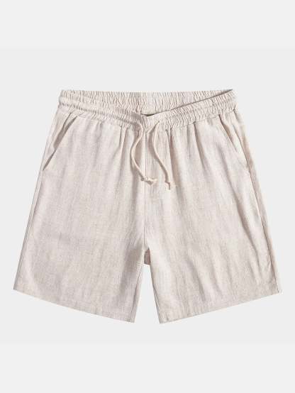 Linen Rayon Blend Cuban Shirt & Shorts-Mitchell Shoes