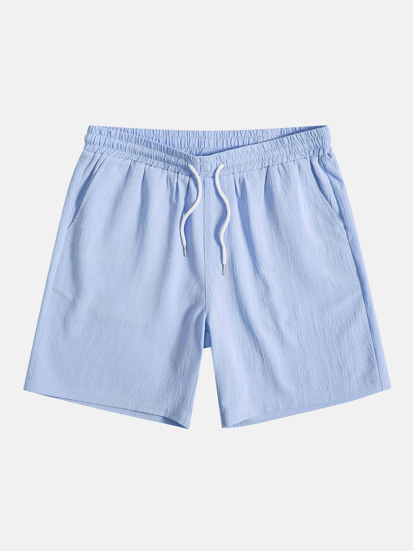 Wrinkled Textured Shirt & Shorts-Mitchell Shoes