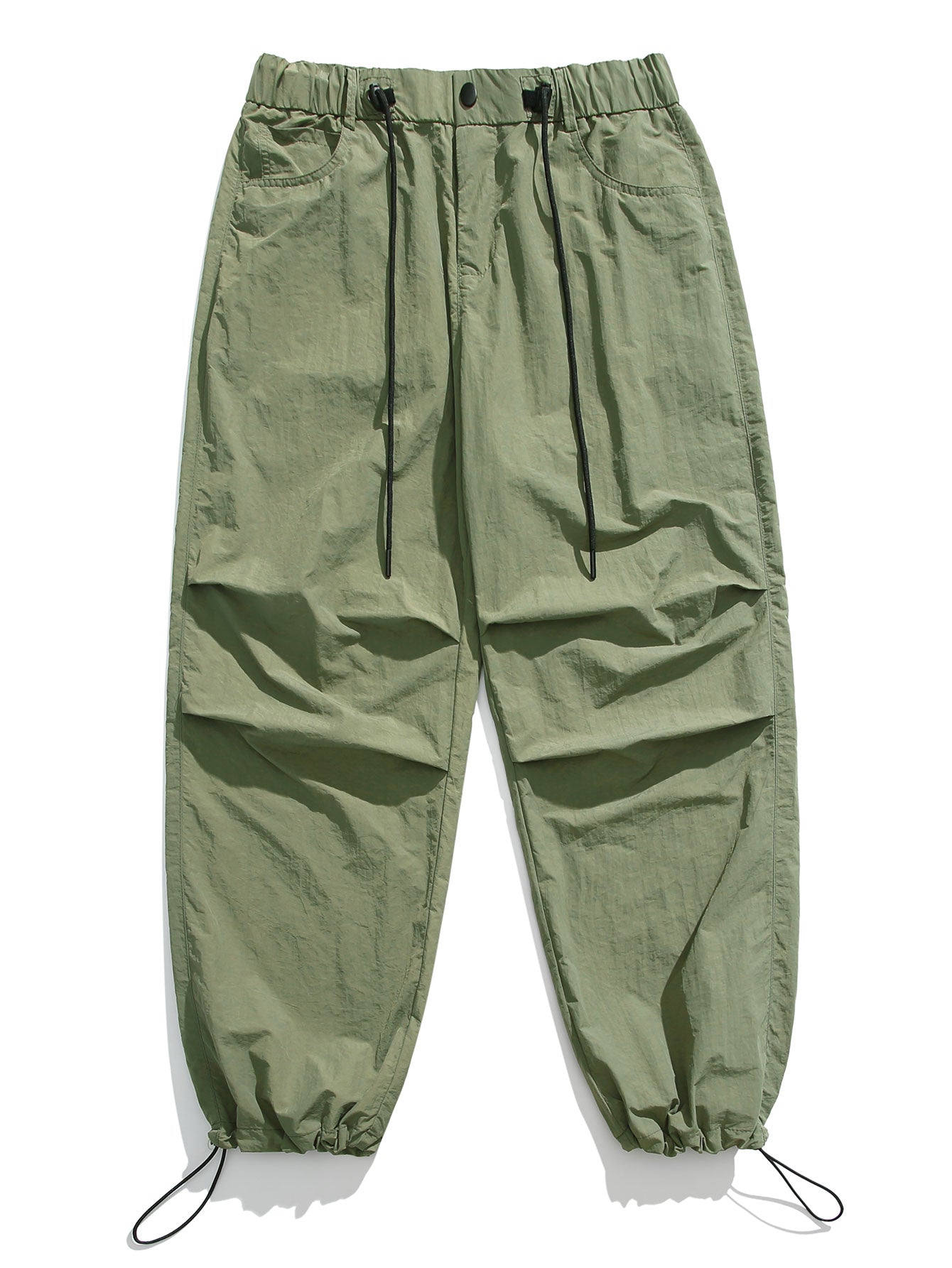 Elastic Waist Parachute Pants-Mitchell Shoes