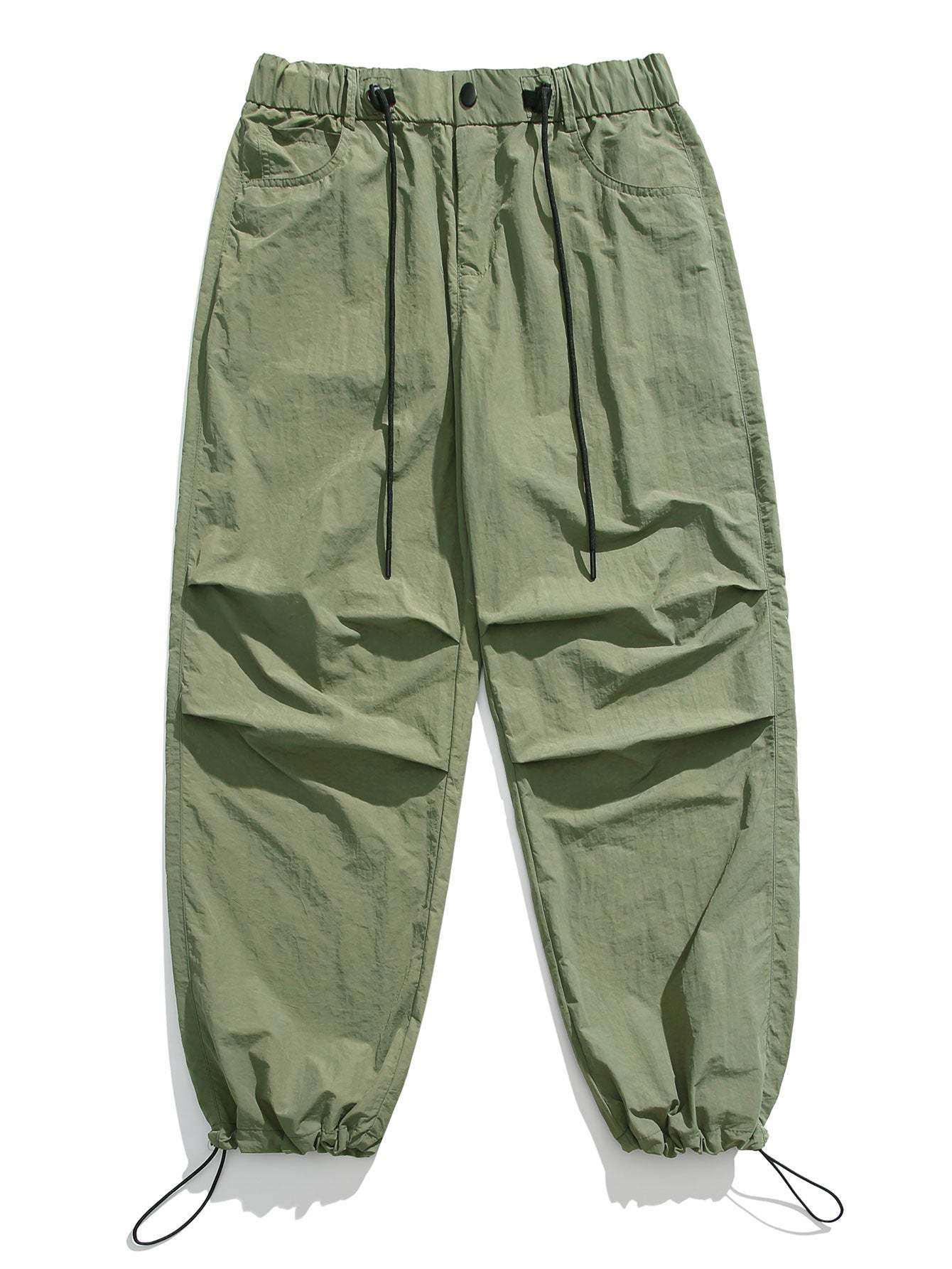 Elastic Waist Parachute Pants-Mitchell Shoes
