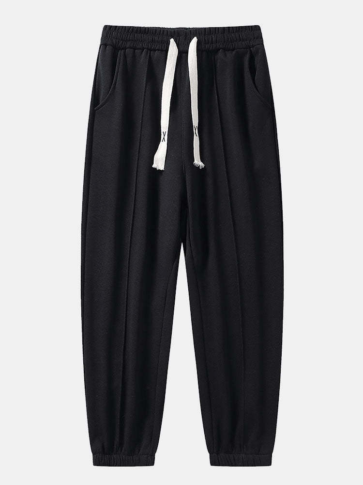 Color Block Sweatshirt & Jogger Pants With Pintuck-Mitchell Shoes