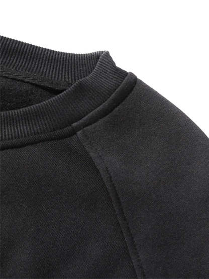 Basic Crew Neck Sweatshirt & Jogger Pants-Mitchell Shoes