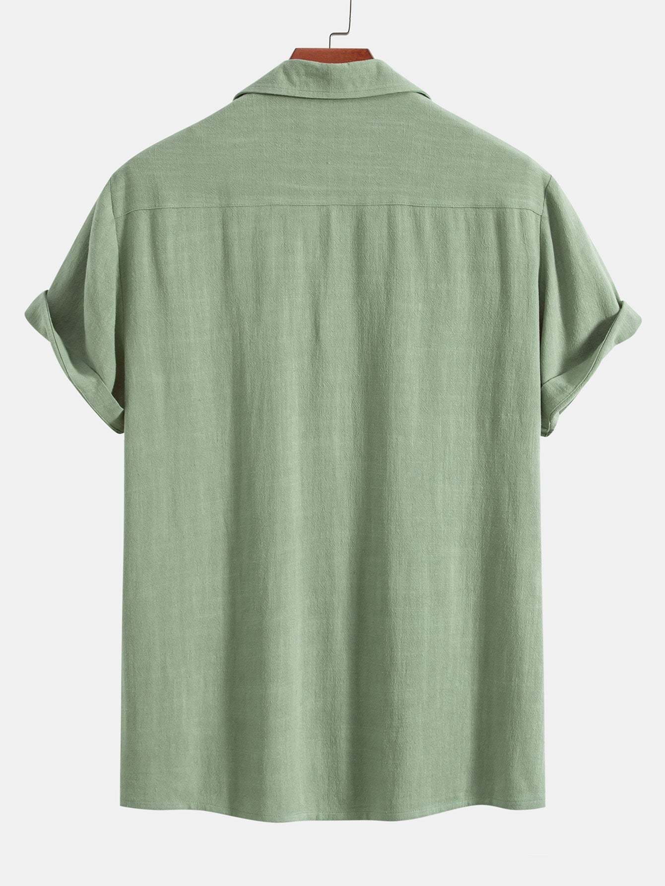 Linen Rayon Blend Cuban Shirt-Mitchell Shoes