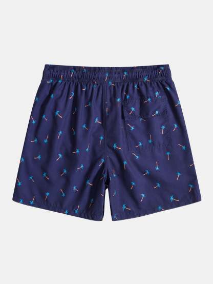 Palm Tree Print T-Shirt & Swim Shorts-Mitchell Shoes