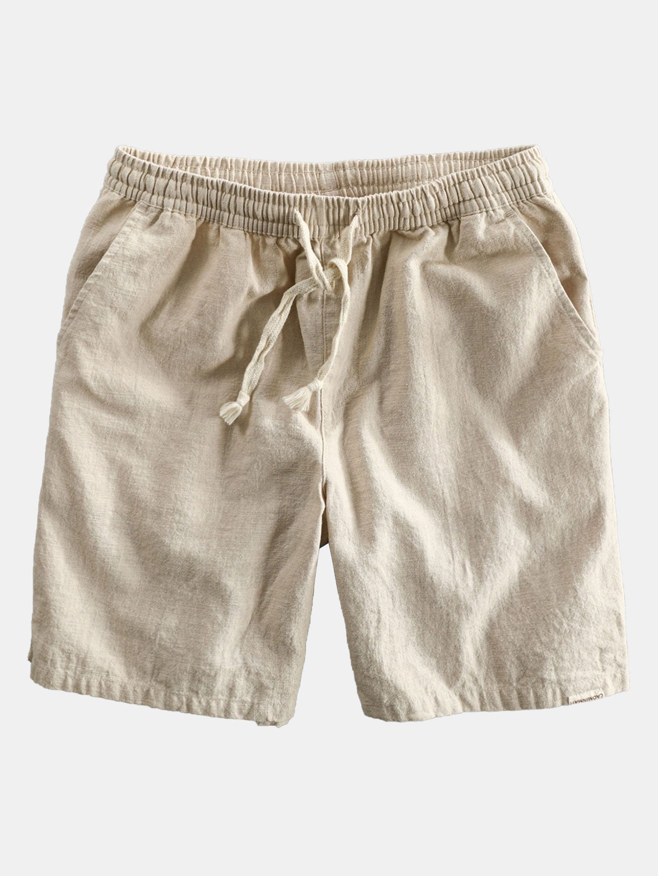 Linen Rayon Blend Button Up Shirt & Linen Cotton Blend Drawstring Shorts-Mitchell Shoes