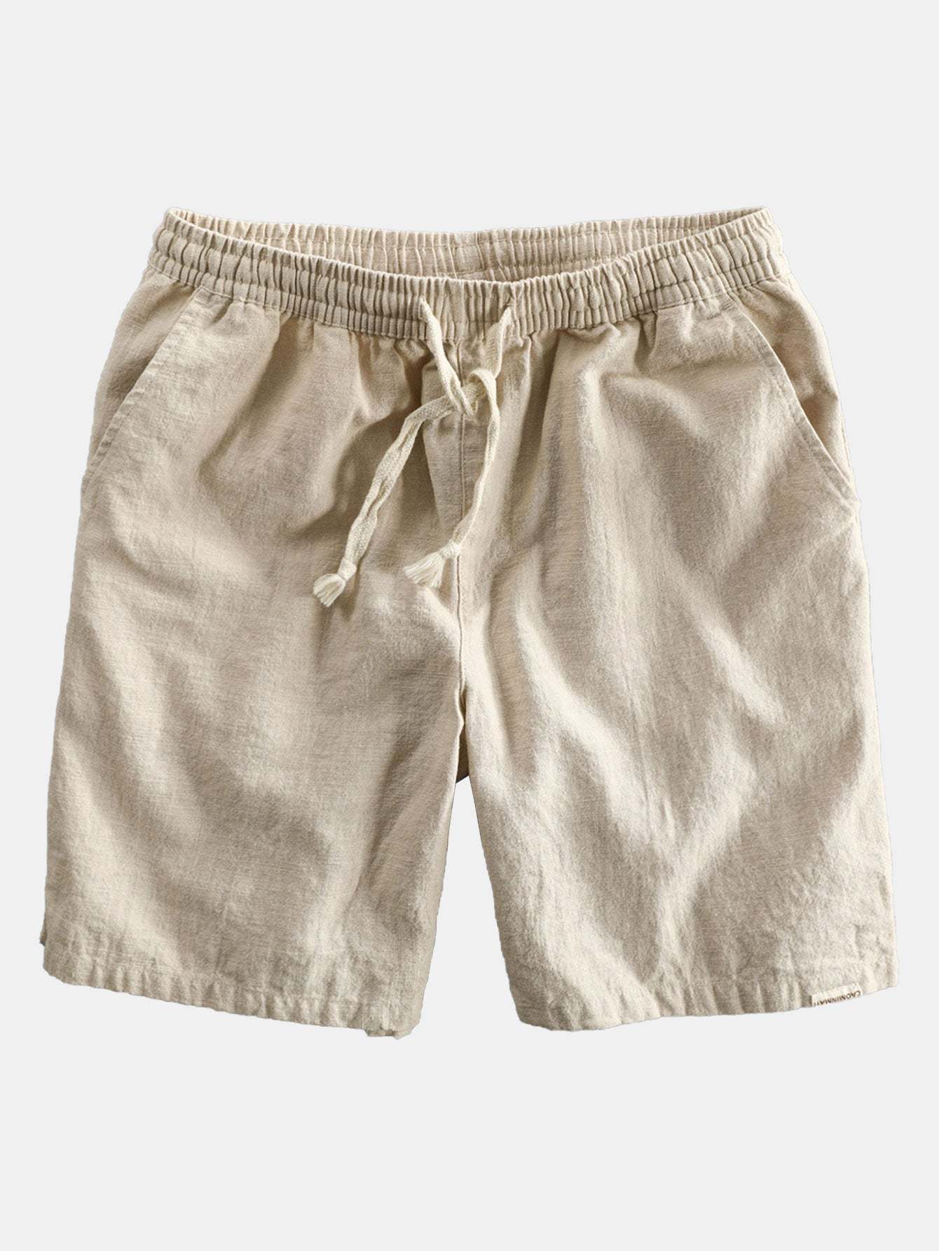 Linen Rayon Blend Button Up Shirt & Linen Cotton Blend Drawstring Shorts-Mitchell Shoes