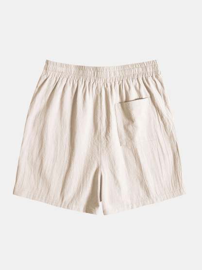 Tropical Print Shirt & Textured Cotton 5" Shorts-Mitchell Shoes