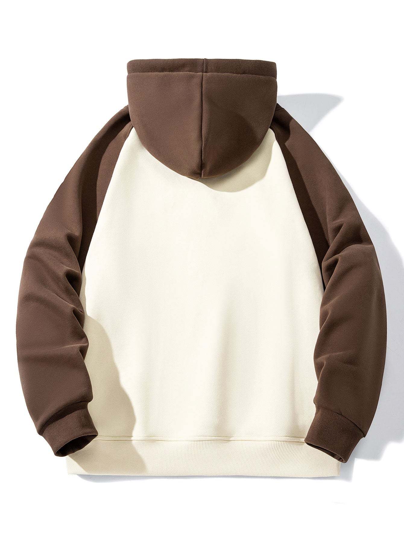 Los Angeles Print Pactchwork Raglan Hoodie & Loose Fit Corduroy Cargo Pants-Mitchell Shoes