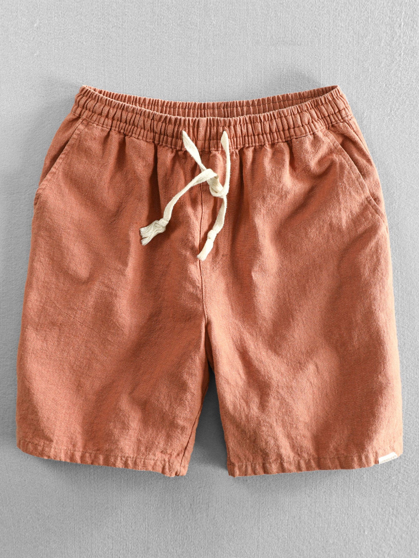 Linen Cotton Blend Drawstring Shorts-Mitchell Shoes
