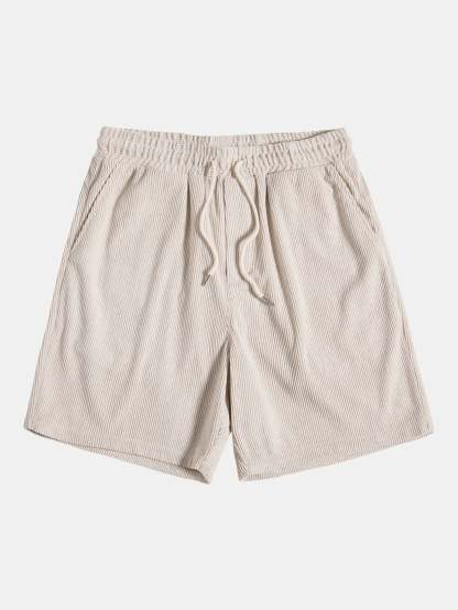 Short Sleeve Corduroy Polo Shirt & Corduroy Shorts-Mitchell Shoes