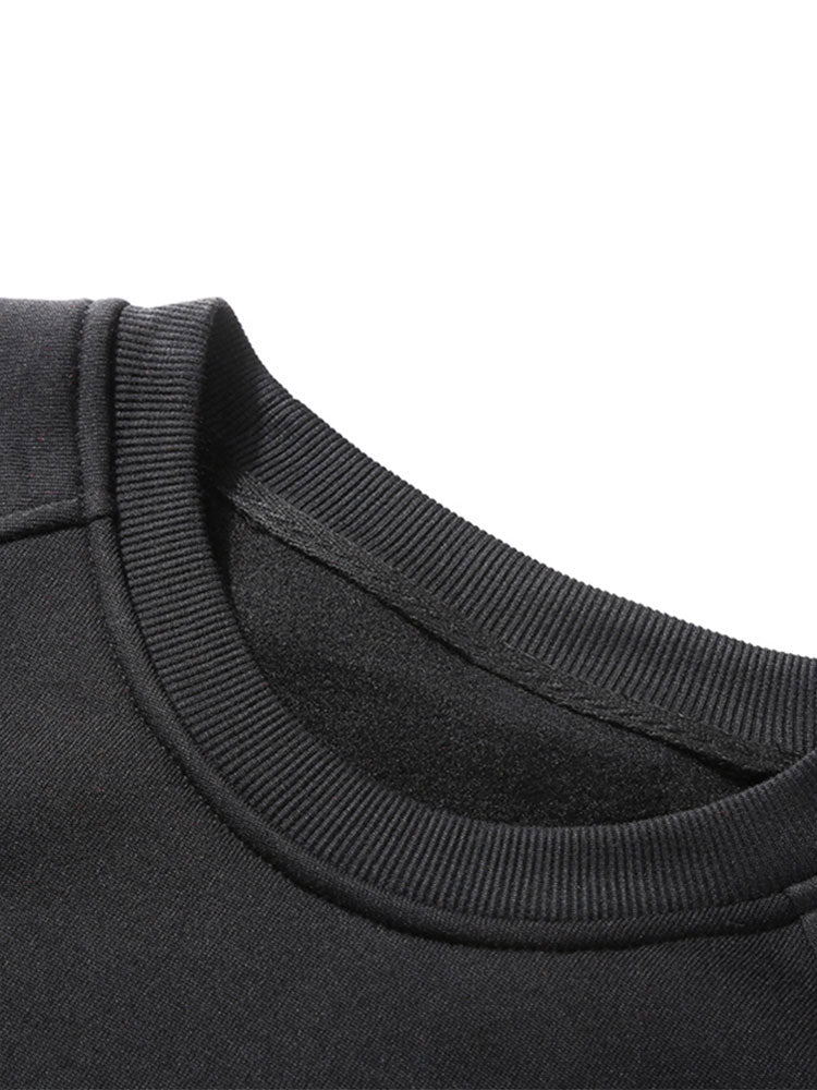 Basic Crew Neck Sweatshirt & Jogger Pants-Mitchell Shoes