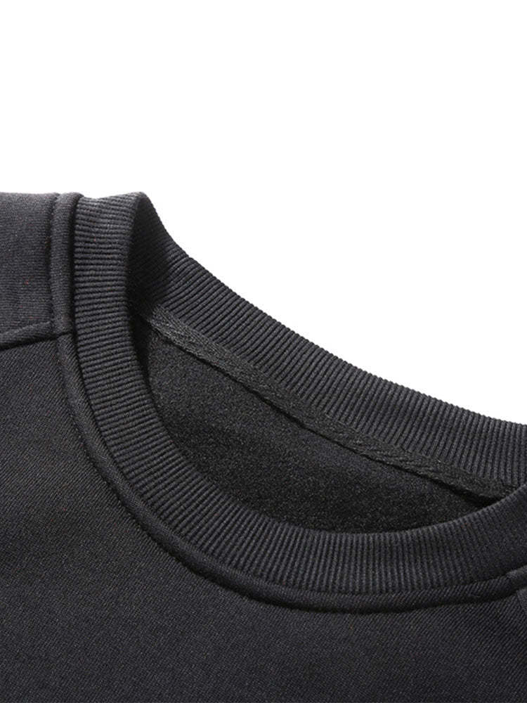 Basic Crew Neck Sweatshirt & Jogger Pants-Mitchell Shoes