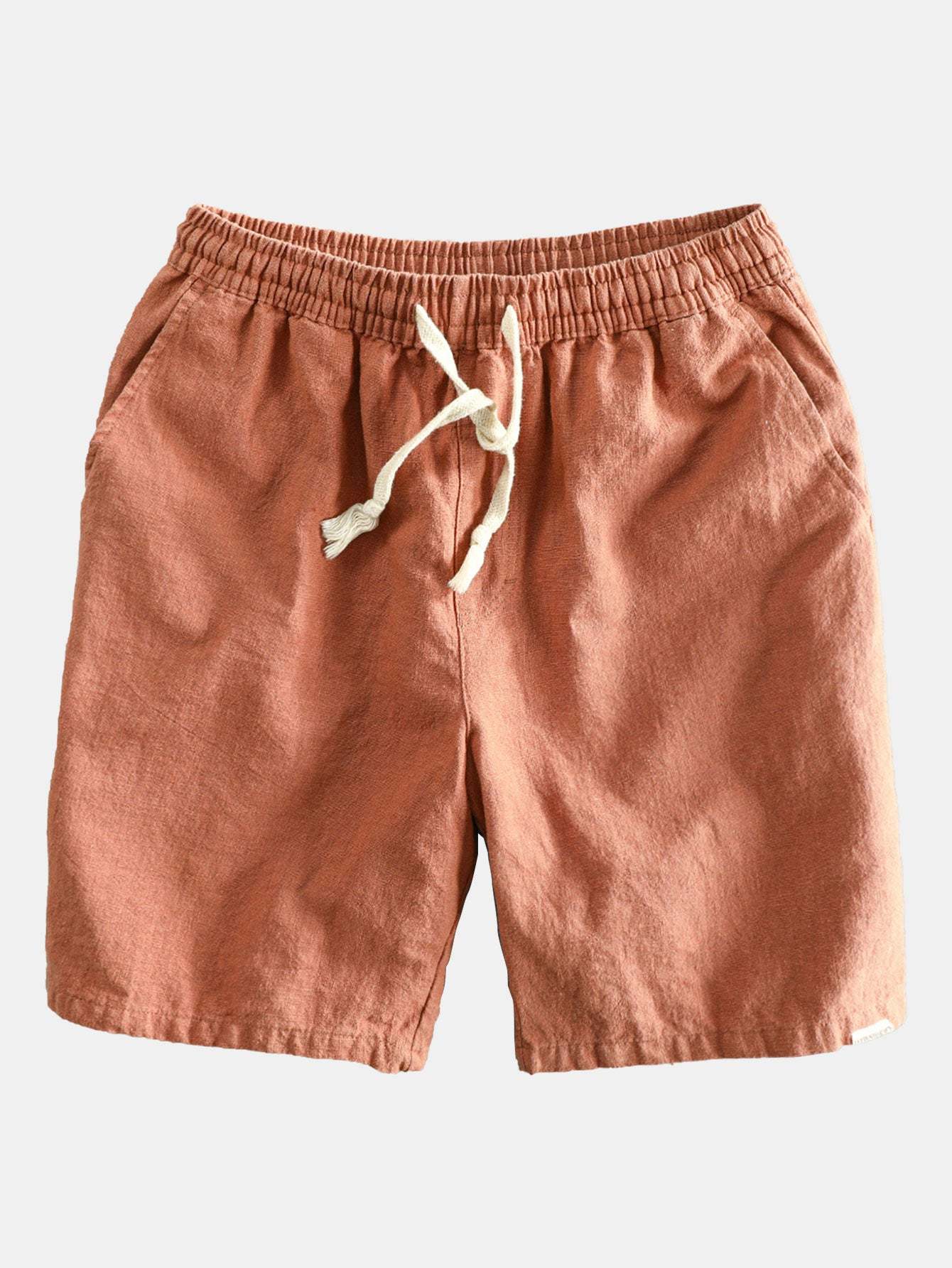 Elephant Geometric Print Shirt & Linen Cotton Blend Drawstring Shorts-Mitchell Shoes
