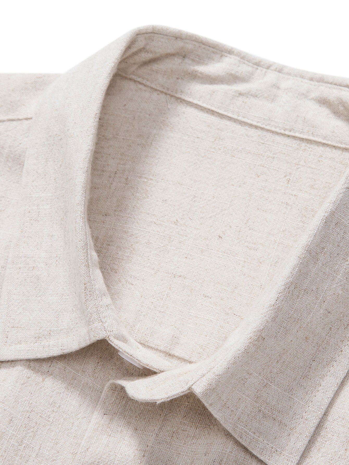 Linen Rayon Blend Button Up Shirt & Linen Cotton Blend Drawstring Shorts-Mitchell Shoes