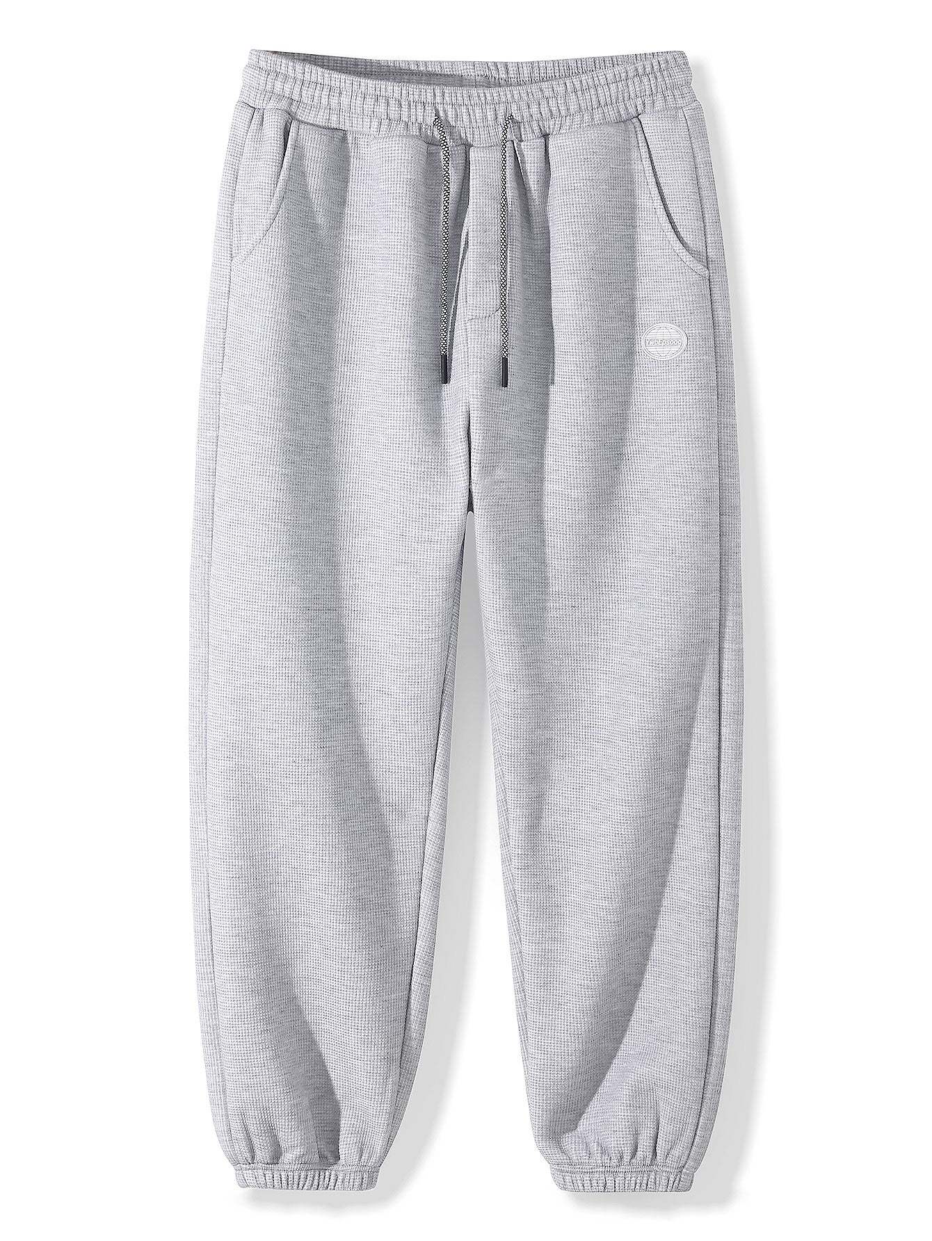 Paisley Print Panel Waffle Sweatshirt & Waffle Jogger Pants-Mitchell Shoes
