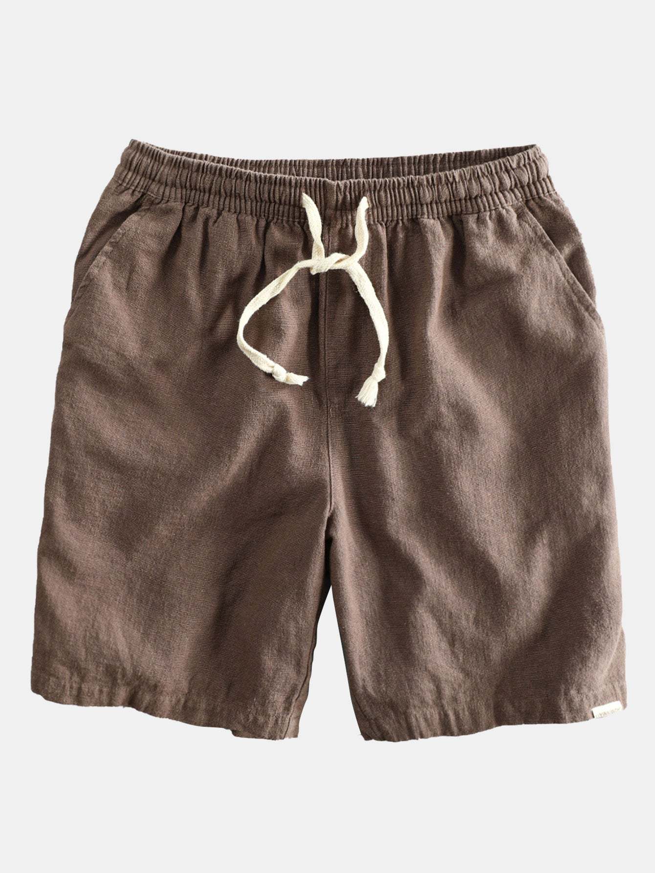 Linen Rayon Blend Button Up Shirt & Linen Cotton Blend Drawstring Shorts-Mitchell Shoes