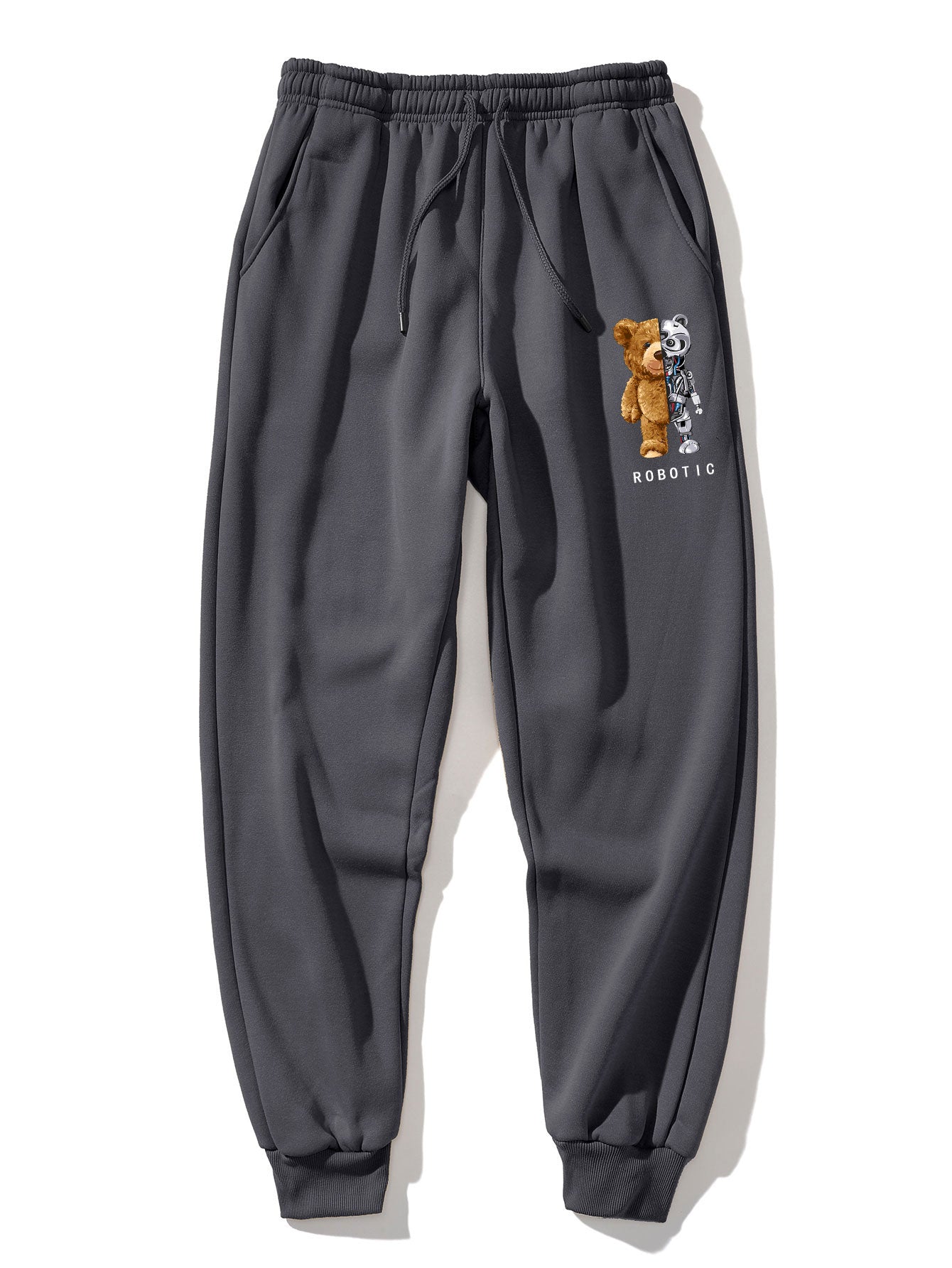 Robot Bear Graphic Hoodies & Jogger Pants-Mitchell Shoes