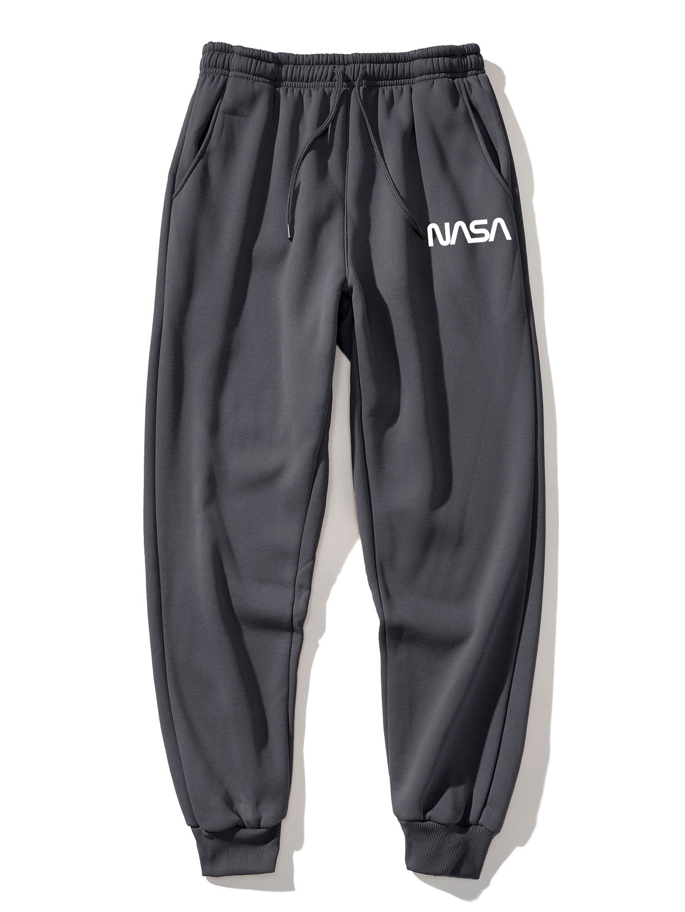 NASA Bear Print Raglan Sleeves Sweatshirt & NASA Print Jogger Pants-Mitchell Shoes