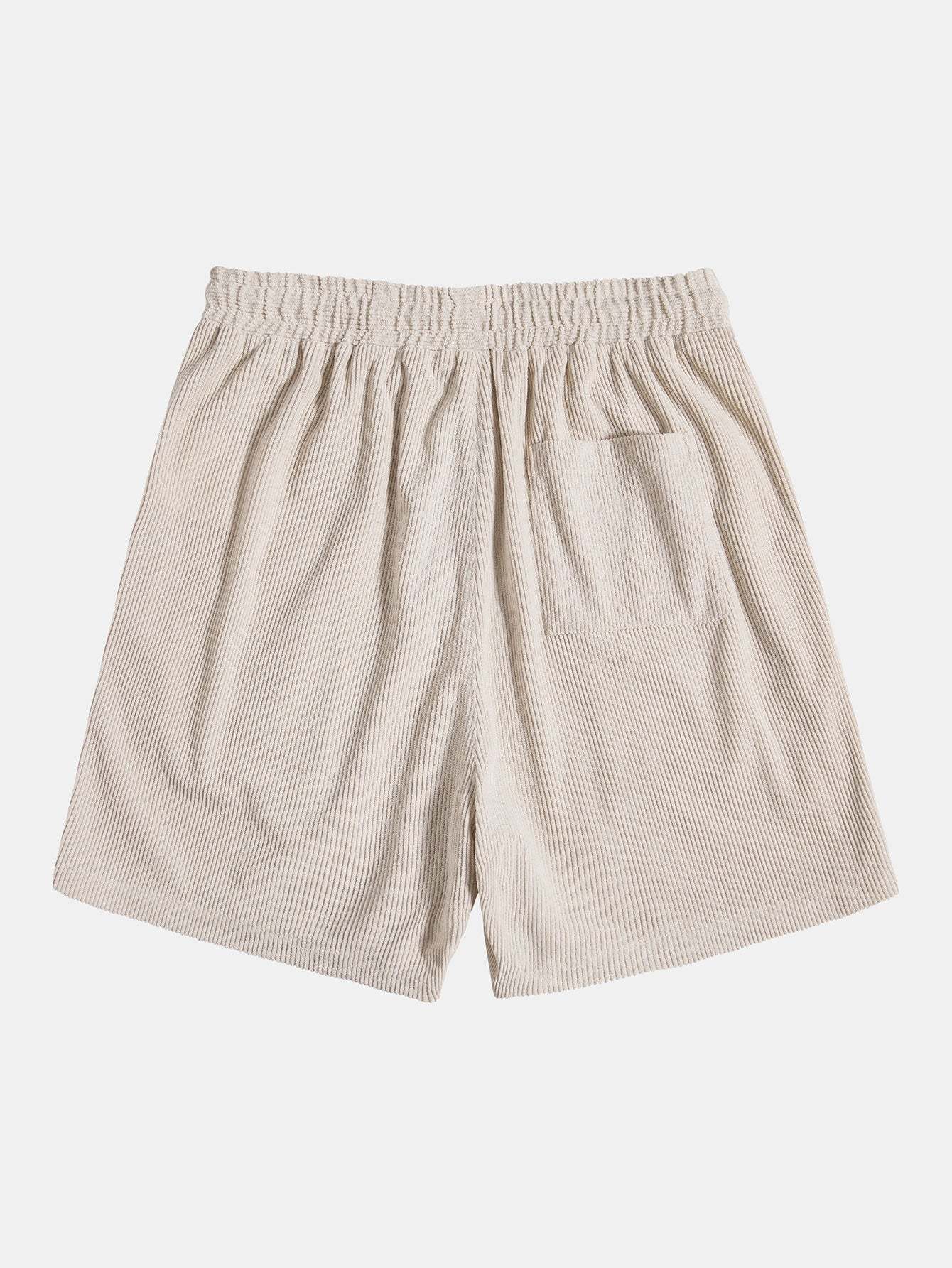 Short Sleeve Corduroy Polo Shirt & Corduroy Shorts-Mitchell Shoes