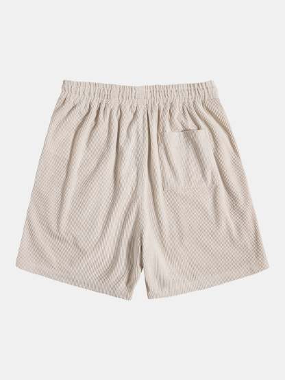 Short Sleeve Corduroy Polo Shirt & Corduroy Shorts-Mitchell Shoes