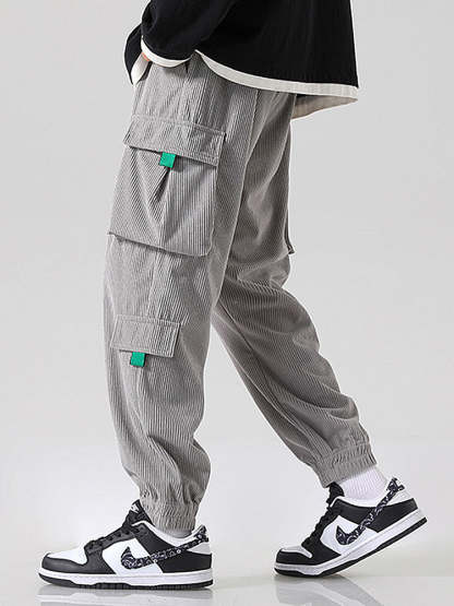 Corduroy Cargo Pants-Mitchell Shoes