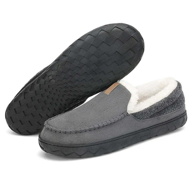 Men’s Plush Comfort Loafers – Cozy Warmth for Chilly Days