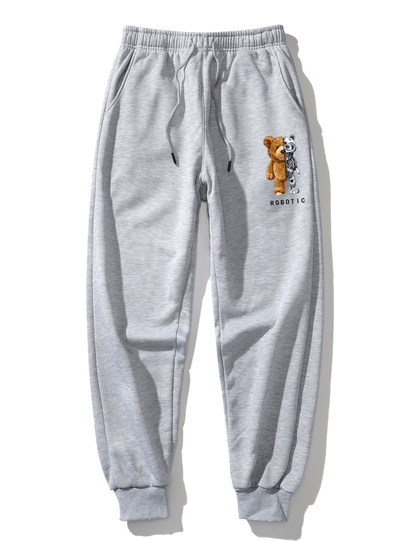 Robot Bear Graphic Hoodies & Jogger Pants-Mitchell Shoes